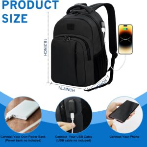 Black Laptop Backpack - Image 2