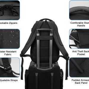 Black Laptop Backpack - Image 5