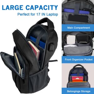 Black Laptop Backpack - Image 6