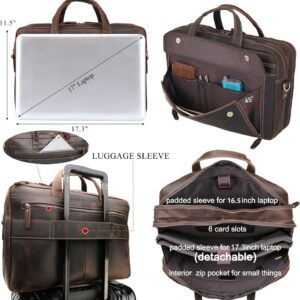 Men's Leather Briefcase - Image 4