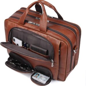 Men's Leather Duffel Bag - Image 9