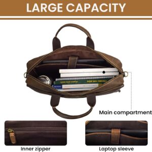 Men's Leather Messenger Bag - Image 5