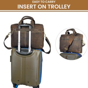 Men's Leather Messenger Bag - Image 6