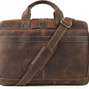 Men's Leather Messenger Bag - Image 7
