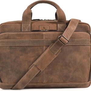 Men's Leather Messenger Bag - Image 8